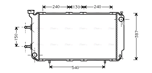 Radiator, engine cooling (SU2018)