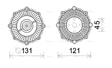 Clutch, radiator fan (MTC223)