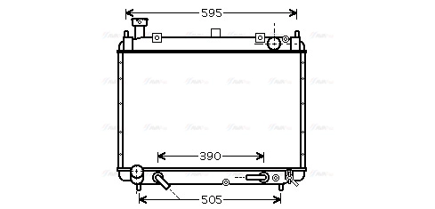 Radiator, engine cooling (TO2340)