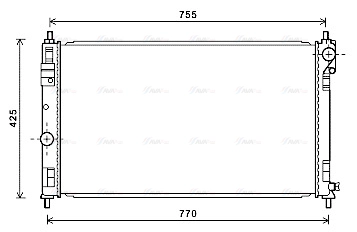Radiator, engine cooling (CRA2121)