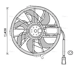 Fan, engine cooling (MS7656)