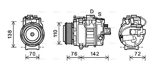 Compressor, air conditioning (BWAK419)