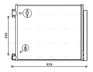 Condenser, air conditioning (DN5422D)