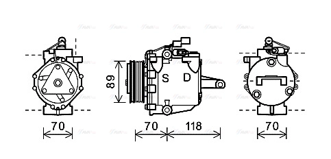 Compressor, air conditioning (MTAK224)