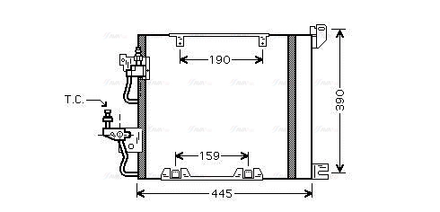 Condenser, air conditioning (OL5368D)