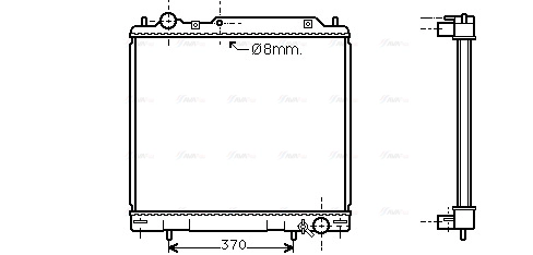 Radiator, engine cooling (MT2110)