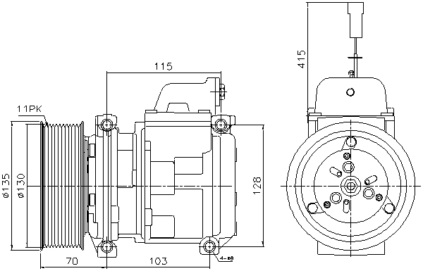 Compressor, air conditioning (MEAK356)