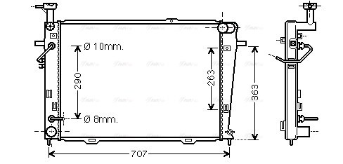 Radiator, engine cooling (HY2127)