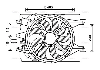 Fan, engine cooling (FT7601)