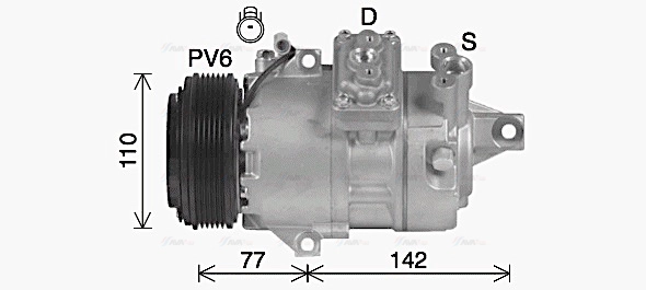 Compressor, air conditioning (SZAK156)