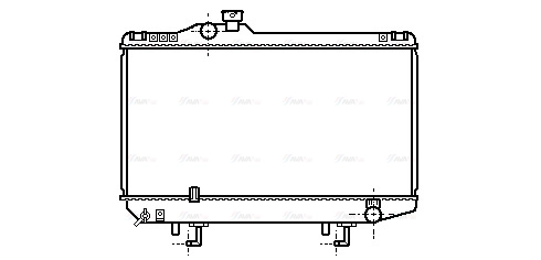Radiator, engine cooling (TO2107)