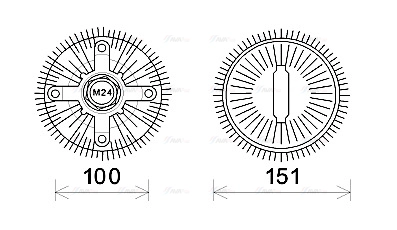 Clutch, radiator fan (FDC448)