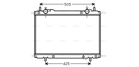 Radiator, engine cooling (FT2207)