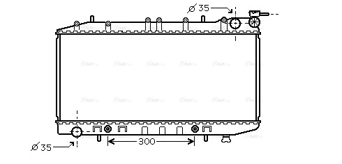 Radiator, engine cooling (DN2203)