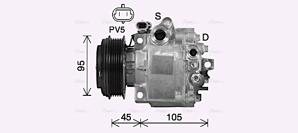 Compressor, air conditioning (OLK734)