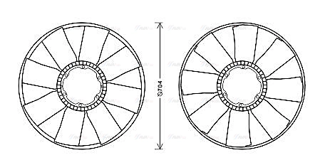 Fan, engine cooling (IVB123)