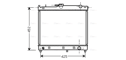 Radiator, engine cooling (SZA2055)