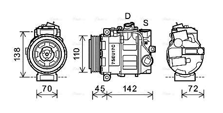 Compressor, air conditioning (MSAK615)