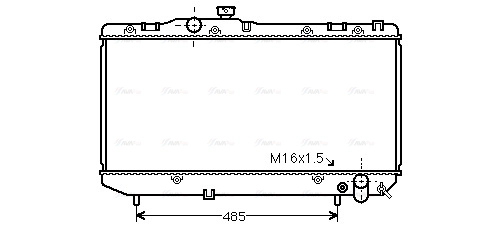 Radiator, engine cooling (TO2142)