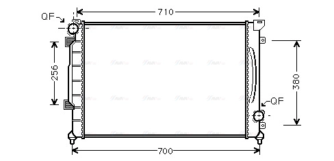 Radiator, engine cooling (AI2139)