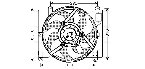 Fan, engine cooling (FT7504)