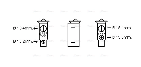 Expansion Valve, air conditioning (SZ1130)