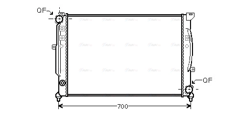 Radiator, engine cooling (AIA2124)