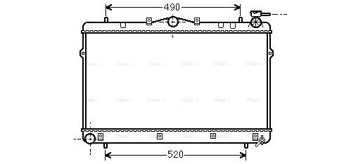 Radiator, engine cooling (HYA2043)
