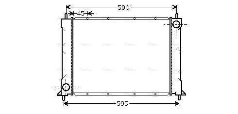 Radiator, engine cooling (AU2069)