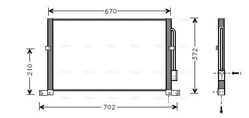 Condenser, air conditioning (FD5302)
