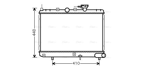 Radiator, engine cooling (KAA2271)