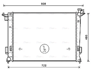 Radiator, engine cooling (KA2238)