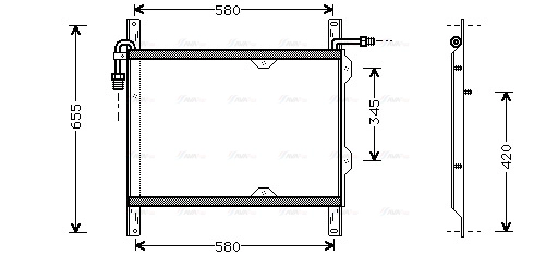 Condenser, air conditioning (DF5022)