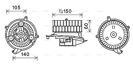 Interior Blower (MS8623)