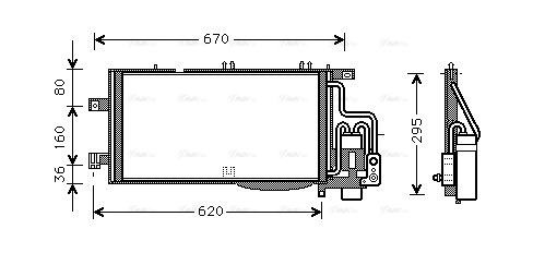 Condenser, air conditioning (OLA5310D)