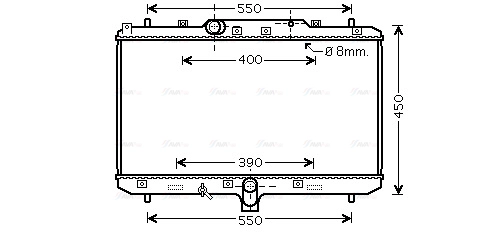 Radiator, engine cooling (SZA2086)