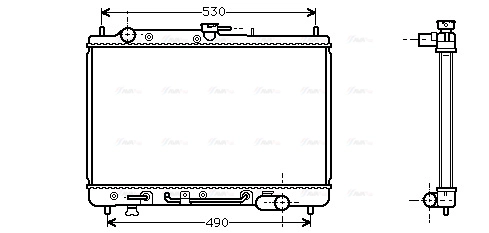 Radiator, engine cooling (MZ2089)