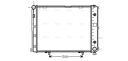 Radiator, engine cooling (MS2068)