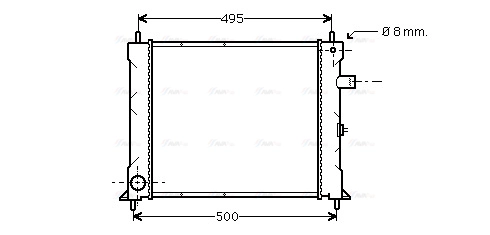 Radiator, engine cooling (AU2097)