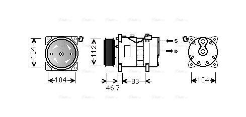 Compressor, air conditioning (VNAK288)