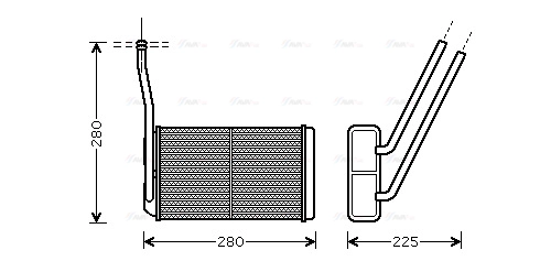 Heat Exchanger, interior heating (AU6195)