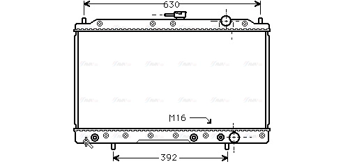 Radiator, engine cooling (MT2044)