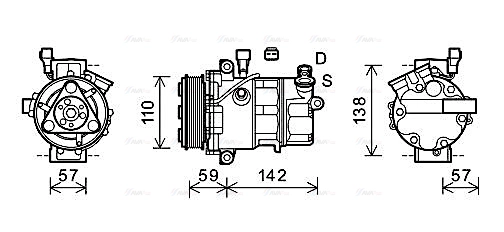 Compressor, air conditioning (ALAK127)