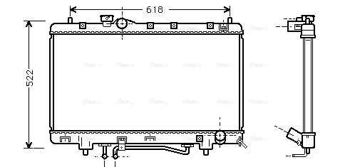 Radiator, engine cooling (TO2242)