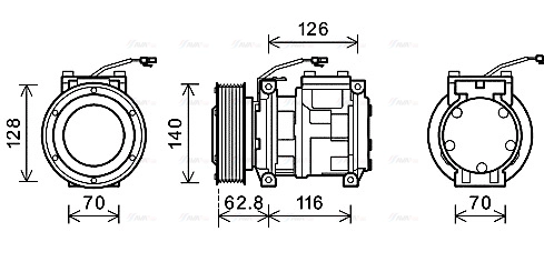 Compressor, air conditioning (JDK014)