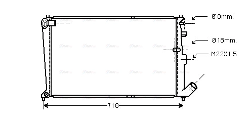 Radiator, engine cooling (CNA2010)
