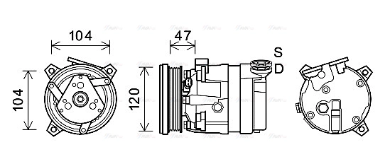 Compressor, air conditioning (CTAK054)