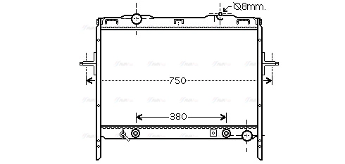 Radiator, engine cooling (KAA2058)