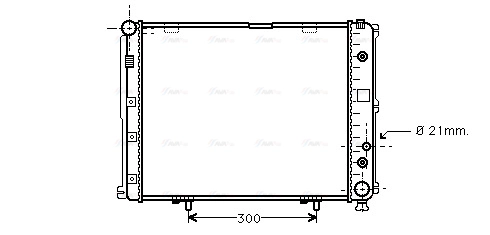 Radiator, engine cooling (MS2148)
