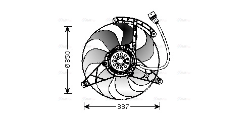 Fan, engine cooling (VN7516)
